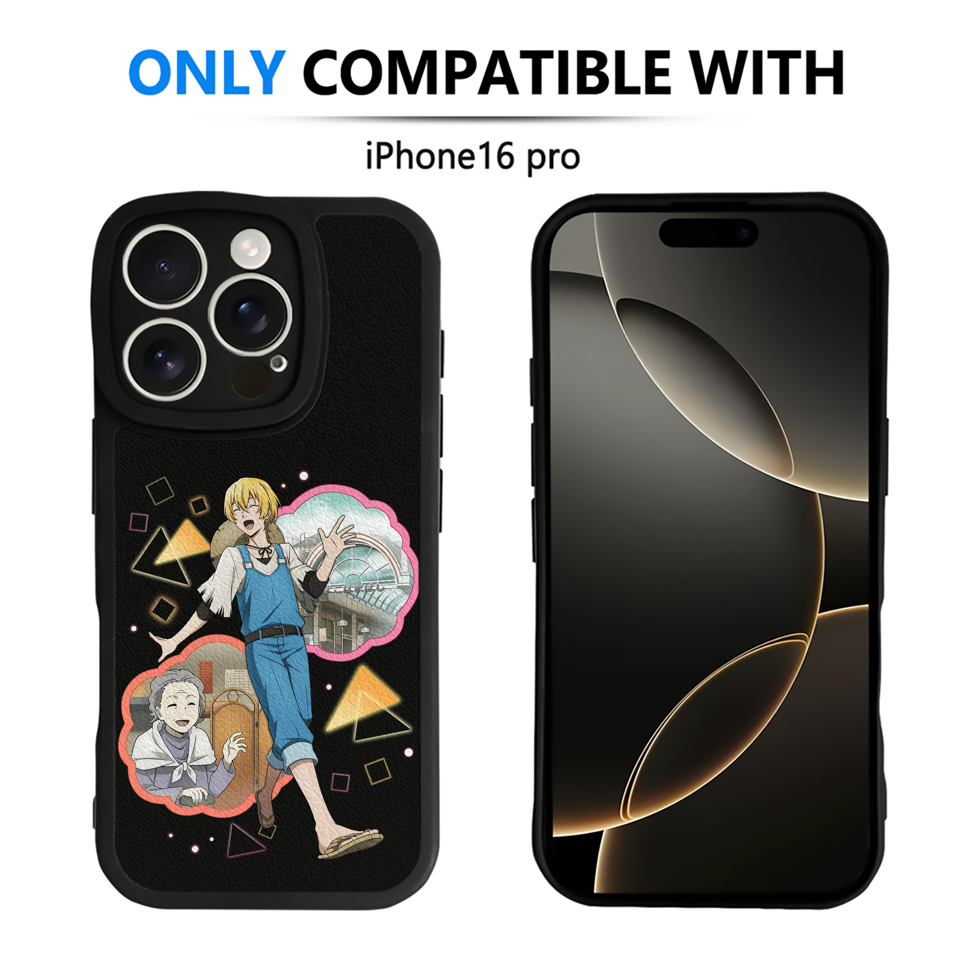（画像用） 文豪ストレイドッグス Bungo Stray Dogs 【iPhone 16シリーズ対応】シリコンスマホケース（レザー調） 材質：シリコン